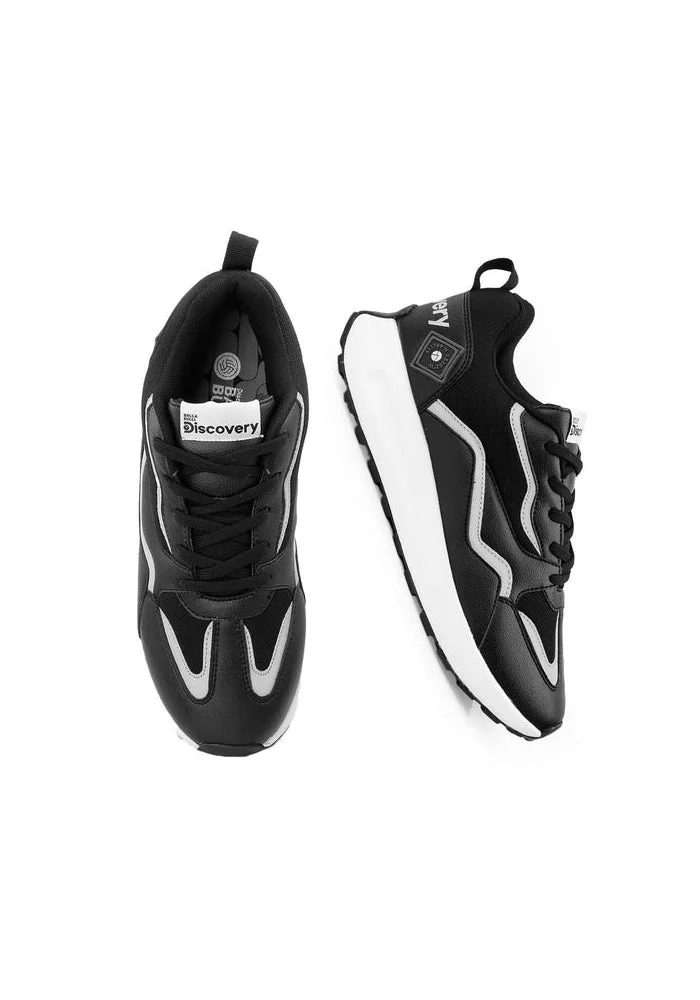 باكا بوتشي أحذية رياضية سوداء من البولي يوريثين للرجال